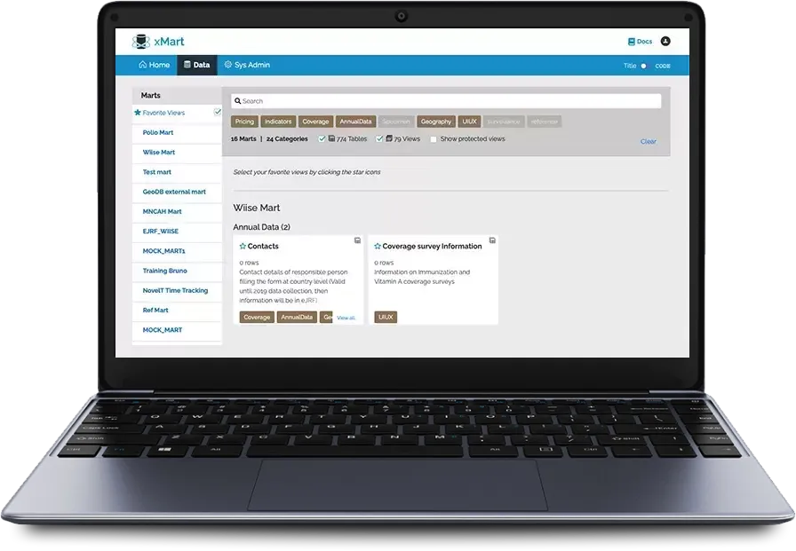 xMart data pipeline dashboard for automating health data integration
