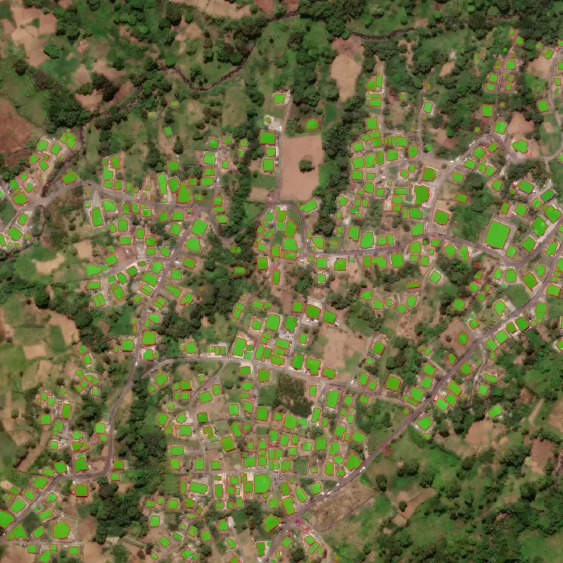 Feature Extraction – buildings from satellite imagery